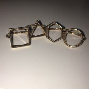 4 piece shape ring set